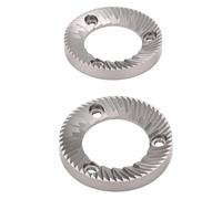 TOPINCN Paquete de 2 Piezas de Muela Abrasiva de Rebabas Planas de Acero Inoxidable de 64 Mm, Pieza de Repuesto de Cuchilla de Molinillo de café, Apta para Disco de Rebabas de Molinillo