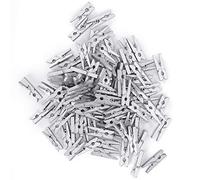 TOPINCN Paquete de 300 Clips para Fotos de Madera, Prácticas Miniclavijas para Decoración de Paredes Fotográficas, Ideales para Manualidades, Hechas de Madera Natural, Aprox.0,7x2,5 Cm