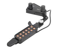 TOPINCN Pastilla de Guitarra Transductor Eléctrico de 12 Orificios de Sonido con Control de Volumen de Tono Ajustable para Guitarra Acústica Ukelele Violín Bajo Hierro y Plástico