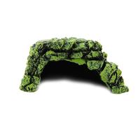 TOPINCN Peces Escondidos Cueva Acuario No Tóxico Gran Simulación Rastreo Tortuga Reptil Basking Ocultar Hábitat Tanque Decoración Ornamento(Mediano)