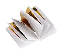 TOPINCN Pegatinas de Instrucciones de Extensión de Uñas para Accesorios de Manicura de Gel Acrílico 50 Unids/set Oro