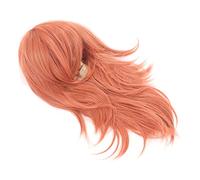 TOPINCN Peluca Sintética en Capas de Color Naranja y Marrón, Alta Densidad para Mujeres, Fácil Peinado para Fiestas Temáticas de Cosplay de Anime, Resistente Al Calor para Uso Diario, 1 Peluca