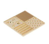 TOPINCN Placa de Sello para Cubitos de Hielo, Impresora de Cubitos de Hielo, Bandeja de Diseño de Hecha de Cobre para Cócteles, Whisky, Bourbon, con Accesorios Portátiles y (B02)