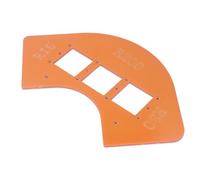 TOPINCN Plantilla de Enrutador Radius-Jig Fácil de Usar para Cortes de Esquina Exactos R15 R30 R100 R200 para el Vestuario del Gabinete Woodwork