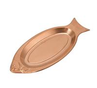 TOPINCN Plato para Servir en Forma de, Bandeja para Aperitivos de Acero Inoxidable, Plato de Almacenamiento para Refrigerios, para Entremeses con Moldura de una Pieza, Soldadura (L)