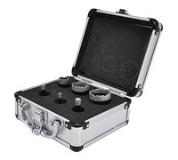 TOPINCN Práctico Kit de Sierra Perforadora con Proceso de Soldadura Al Vacío para un Uso Duradero, Se Adapta a Todas las Amoladoras Angulares Comunes, Herramienta Esencial para Contratistas, Negro