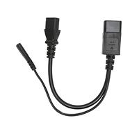 TOPINCN Profesional IEC320 C14 Macho a C13 C7 Cable de Alimentación Femenina para Altavoces Proyectores 32 Cm PVC Cubierta Exterior