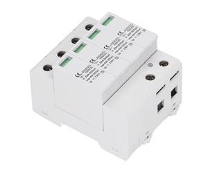 TOPINCN Protector contra Sobretensiones DC 1000V 40KA con Ventana Visible para Fotovoltaico Blanco, Protección de Circuito para Aplicaciones Residenciales (4P)