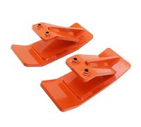 TOPINCN Protector de Cubo de Tractor de Acero y Protector de Borde de esquí Limpia Eficientemente Hojas y Nieve para Tractores de Césped 2 Piezas