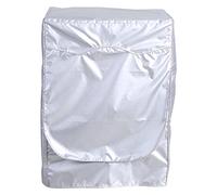 TOPINCN Protector Solar para Lavadora, Protector Plateado a Prueba de Polvo para Lavadora y Secadora de Carga Frontal, 62 X 59 X 81 Cm