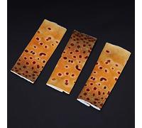 TOPINCN Protectores de Dedos de Pesca, 3 Piezas, Elásticos Ligeros para Protección contra Quemaduras en Sedal, Poliéster, Patrón de Piel de Amarillo, 2,36 Pulgadas