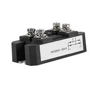 TOPINCN Puente Rectificador De Diodo Terminales De Alta Potencia 4 Puente Rectificador Diodo De Onda Completa Monofásico 60A 1600V