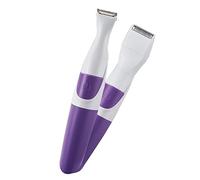 TOPINCN Recortador de Bikini para Mujer, Depilación Segura, Recortador Inalámbrico para Pieles Sensibles con Función 2 en 1 para Viajes, Morado