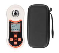 TOPINCN Refractómetro Digital Brix de Azúcar, 0 a 60% de Contenido de Azúcar con Conectividad para Teléfono Inteligente Medidor Brix Portátil para Frutas, Verduras, café, Bebidas,