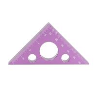 TOPINCN Regla de ángulo de 45 Grados, Escuadra Triangular de Aleación de Aluminio Duradera para Carpintería, Fácil de Transportar, 3 Pulgadas (PURPLE)