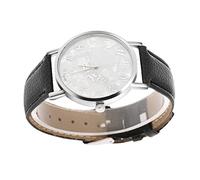 TOPINCN Reloj de Cuarzo con Correa de Cuero PU de 3 Colores a la Moda, Relojes Analógicos Femeninos para una Hora Precisa (Black)