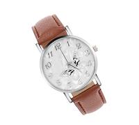 TOPINCN Reloj de Cuarzo con Correa de Cuero PU de 3 Colores a la Moda, Relojes Analógicos Femeninos para una Hora Precisa (Café)