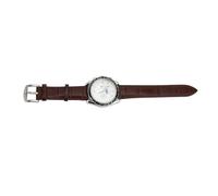 TOPINCN Reloj Mecánico Automático para Hombre, Cronógrafo de Lujo, Fase Lunar, Cuerda Automática para Negocios, Correa de Cuero PU de Acero Inoxidable, 45mm (Plata Blanca (Correa marrón))