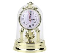 TOPINCN Relojes Sobremesa Escritorio Estilo Retro Europeo Que No Hacen Tictac Reloj Mesa Silencioso con Pilas Antiguo para Sala Estar Dormitorio Oficina Hogar DecoracióN Interior