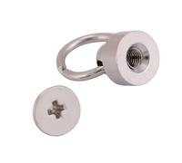 TOPINCN Remaches Artesanales de Cuero para Bricolaje, 20 Piezas, Sujetadores Resistentes para Fundas y Bolsos de Teléfono en Tamaño de 8 Mm (SILVER)