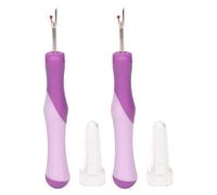 TOPINCN Removedor de Hilo Artesanal con Ergonómico, Herramienta para Desgarradores de Costuras de Acero Inoxidable para Coser, 2 Piezas para Manualidades, Bordado