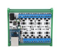 TOPINCN RJ45 en 8 HUB Módulo de TVS Convertir para Monitoreo del Módulo de Secta Smart -Home DC7 30V (Módulo concentrador con carcasa)
