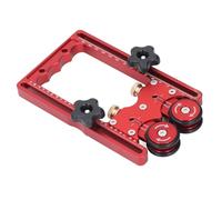 TOPINCN Rodillo Alimentador de Sierra de Mesa de Aleación de Aluminio con Rueda de Goma para Proyectos de Carpintería Suaves