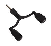 TOPINCN Rueda de Pesca Giratoria, Brazo Basculante de Aleación de Aluminio de Doble para Pescadores, 10cm, Pintado con Aerosol en Negro