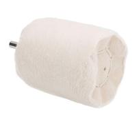 TOPINCN Rueda de Pulido de Cilindro de Tela Blanca, de Herramienta de Pulido de Taladro Eléctrico para de Hardware de Joyería de Metal, 40 Mm/60 Mm para Entusiastas del Bricolaje (Tipo cilíndrico 60