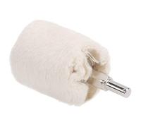 TOPINCN Rueda de Pulido de Cilindro de Tela Blanca, de Herramienta de Pulido de Taladro Eléctrico para de Hardware de Joyería de Metal, 40 Mm/60 Mm para Entusiastas del Bricolaje (Tipo cilíndrico