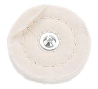 TOPINCN Rueda de Pulido de Tela Blanca Plana con para Relojes de Cerámica de Joyería de Hardware, Rueda de Pulido de Algodón de 50/75/100 Mm para Entusiastas del Bricolaje (Tipo plano 75mm)