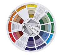 TOPINCN Rueda Multicolor de 5,5 Pulgadas, Guía de Colores de Mezcla de Papel, Duradera para el Aula de Arte