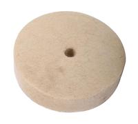 TOPINCN Rueda Pulidora Beige de 100x25mm para Pulido Fino de Metales y Vidrio, Almohadilla de Disco de Fieltro Suave, Alta Durabilidad y Eficiencia