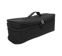 TOPINCN Secadora de Cabello Estuche de Viaje Secador de Cabello Bolsas de Almacenamiento de Pelos de Peinado Organizador de Diseño de Doble Capa para Rizar Hierro (Black)