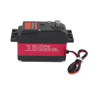 TOPINCN Servo RC de Engranaje de Metal Resistente Al Agua IP66 con Brazo de Aleación de Aluminio para Coches RC 1/5 de Respuesta Rápida
