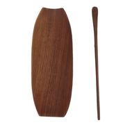 TOPINCN Set Costa de té de té de 2 Piezas, Utensil de té de Madera de Nogal Accesorios de té Chino Gongfu té té Vintage Kung Fu (B)