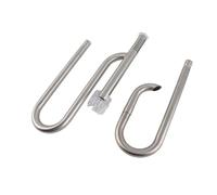 TOPINCN Skimmer de Superficie de Tubería de Acero Inoxidable para Pecera, Juego de Entrada y Salida Duradero para Tanque de Planta de Agua (Juego de 16 películas para Eliminar Aceite.)