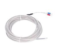 TOPINCN Sonda de Sensores de Termopar Tipo K con Alta Sensibilidad Duradera para Medición de Temperatura en Entornos Complejos 1 X Acero Inoxidable (5 metros)