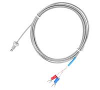 TOPINCN Sondes de Rostro Fino Ymoelemento Conveniente para la Industria de Plástico y Alimentos M6 Cable de Tornillo 0-400 ℃ (#2)