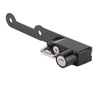 TOPINCN Soporte de Bloqueo para Casco de Aleación de Aluminio de Alta Densidad Apto para/CAFE, Bloqueo Antirrobo para Casco a Prueba de Arañazos, 2 Llaves, Accesorio Portátil para Motocicleta, Negro,