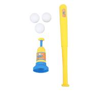 TOPINCN Soporte de Bola en T para Niños Pequeños, Juego de Béisbol Que Incluye 3 Pelotas, Juguete de Lanzamiento de Béisbol para Niños, Camiseta de Bateo para Jugar en el Patio Trasero,