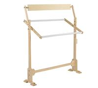 TOPINCN Soporte de bordado de gran tamaño con marco de madera para costura, kit de soporte de bordado giratorio
