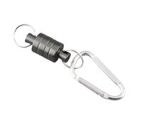 TOPINCN Soporte de Clip de Pesca con Mosca con Hebilla Magnética con Imán Fuerte para Liberación Rápida de Red y Uso Multifuncional en Campamentos Al Aire, Acero Inoxidable (Hebilla única)