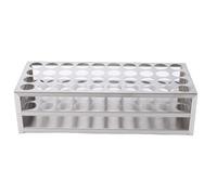 TOPINCN Soporte para Bastidor de Tubos de Ensayo de Acero Inoxidable con Orificios de 25 Mm para Laboratorio, Escuela, Uso Doméstico, Experimentos Científicos, Propagación de Plantas,