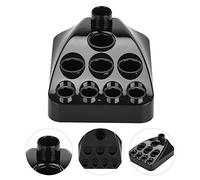 TOPINCN Soporte para Bolígrafo de Tatuaje, Práctico Soporte para Taza de Tinta de Pigmento Microblading para Máquinas Herramientas de Tatuaje, Plástico Negro, 3,5x2,9x1,6 Pulgadas