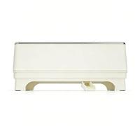 TOPINCN Soporte para Esponja de Hierro, Organizador para Fregadero con Bandeja Extraíble, Orificio de Drenaje, Tubo Ajustable para Esponjas de Cocina, Cepillos y Paños (WHITE)