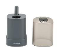 TOPINCN Soporte para Palillos de Dientes, Dispensador Automático Compacto de Palillos de Dientes, Material Seguro para Oficinas, Hogares, Restaurantes PP (BLACK)