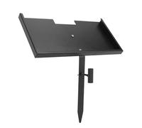 TOPINCN Soporte para Placa Conmemorativa, Soporte para Marcador de Tumbas de Hierro, Piedras Conmemorativas para Lápida Sepulcral con Diseño Personalizado de 12,05x6,14x0,75 Pulgadas