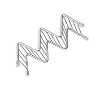 TOPINCN Soporte para Tacos en Forma de V de Primera Calidad, Mano de Obra Exquisita y Doble Propósito, Ideal para Servir en la Mesa, Acero Inoxidable, 1 Pieza (2-3 rejillas 6,3x13,5x4,5