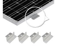 TOPINCN Soportes Z para Panel Solar de Aleación de Aluminio, Soporte de Montaje de Ahorro de Energía para Barco de Remolque RV, Fácil Instalación para áreas Al Aire Libre